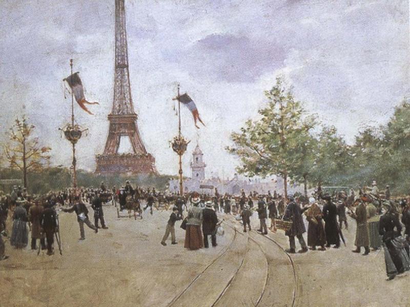 cesar franck entrabce to the exposition universelle by jean beraud Norge oil painting art
